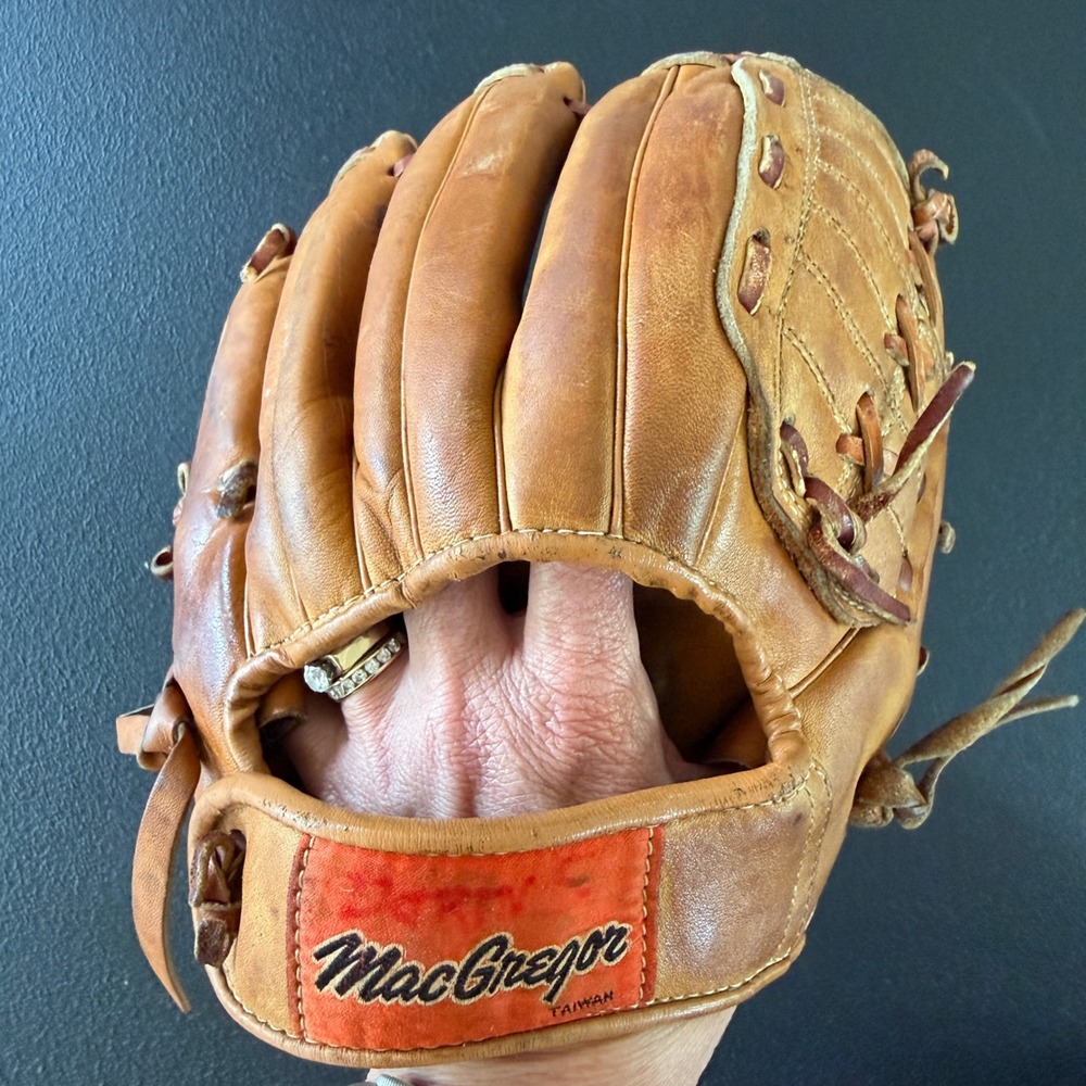 MacGregor Baseball Glove Kids Youth Willie Mays Pro Model M20T Leather Mitt - Picture 8 of 9